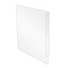 SOURCEONE.ORG Acrylic Urinal Safety Divider Clear, White Or Black 22 x 24 (White, 22 x 24) view 4