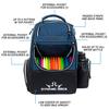 Dynamic Discs Trooper Disc Golf Backpack - Frisbee Golf Discs Bag for Beginners - 18+ Disc Capacity - Ideal Gifts & Accessories for Men - Lightweight & Durable w/Water Bottle Holder (Midnight Blue) view 3