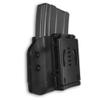 WHOLEGUNS New US Brand: AR-15 - M4- M16 - KYDEX - OWB Magazine Pouch Ambidextrous Holster/Mag Carrier - Adj. Retention - 100% Made in USA view 3