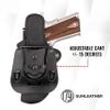 1791 GUNLEATHER 1911 Paddle Holster - Optic Ready OWB CCW Leather Gun Holster for Belts - Right Handed - Fits 1911 Models with 4" and 5" Barrels view 2