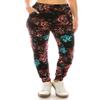 Leggings Depot JGA-R701-S My Enigma Print Jogger Track Pants w/Pockets, Small view 2