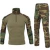 HARGLESMAN Men's Military BDU Uniform Fall Winter Summer Long Sleeve Paintball Top Shirt with PantTactical Combat Training Suit for Working Outdoor Jungle 3XL view 1