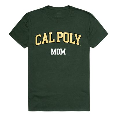 CPP Cal Poly Mustangs NCAA College Mom T Shirt - Small, Forest Green