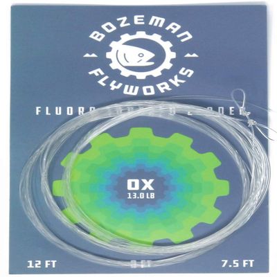 3 Pack - Fluorocarbon Fly Fishing Tapered Leaders - 9' (0X)