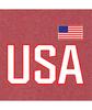 Go All Out X-Large Vintage Heather Red Mens USA National Pride Sweatshirt Crewneck view 4