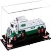 Better Display Cases Versatile Clear Acrylic Trucks, Trains and Rockets Display Case - Large Rectangle Box with Clear Case, Pink Risers and Black Base 17" x 6" x 7" (A019/V46) view 1