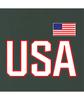 Go All Out Small Forest Green Mens USA National Pride Sweatshirt Crewneck view 4
