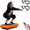 Natini Vibration Plate Exercise Machine with Pilates Bar, Orange view 1