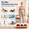 Natini Vibration Plate Exercise Machine with Pilates Bar, Orange view 2