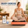 Natini Vibration Plate Exercise Machine with Pilates Bar, Orange view 4