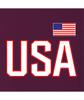 Go All Out Medium Maroon Mens USA National Pride Sweatshirt Crewneck view 4
