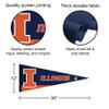 Illinois Fighting Illini Full Size Pennant view 2