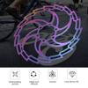 Bike Disc Brake, Bicycle Brake Cooling Disc Rotor Stainless Steel Electroplating Color Dazzling Bike Hollow Disc Brakeors Accessory(160mm) view 2