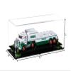Better Display Cases Versatile Clear Acrylic Trucks, Trains and Rockets Display Case - Large Rectangle Box with Clear Case, Green Risers and Black Base 17" x 6" x 7" (A019/V46) view 2