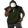 Aixdir Sleeveless Shirts for Men Hoodie Sleeveless Workout Tanks Top Muscle Shirt Army Green view 1