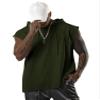 Aixdir Sleeveless Shirts for Men Hoodie Sleeveless Workout Tanks Top Muscle Shirt Army Green view 2