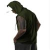 Aixdir Sleeveless Shirts for Men Hoodie Sleeveless Workout Tanks Top Muscle Shirt Army Green view 4