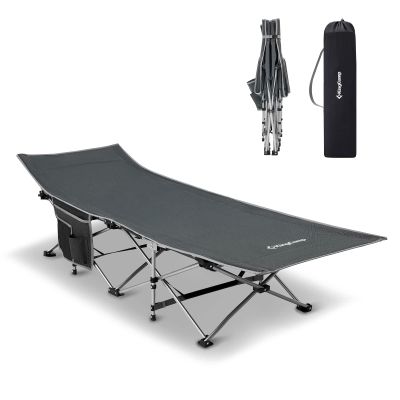 KingCamp Camping Cot Heavy Duty Camping Cots for Adults Oversized Portable Folding Sleeping Cot for Travel Outdoors Vacation Home Office Nap Camping Bed Cots