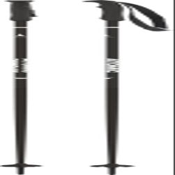 Atomic AMT Ski Poles (Black, 120cm)