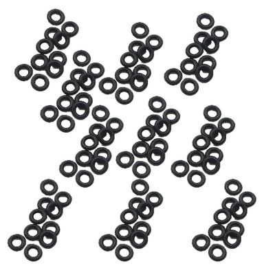 100 Pieces Darts Tip Rubber O Ring Gasket Grip Washer Grommet Dart Tip Gaskets Shaft O-Rings Grommets Washers for Shafts, Black