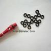 100 Pieces Darts Tip Rubber O Ring Gasket Grip Washer Grommet Dart Tip Gaskets Shaft O-Rings Grommets Washers for Shafts, Black view 3
