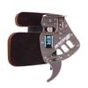 BICASTER Archery Finger Tabs Horween Cordovan Leather + Aluminum Finger Guards for Recurve Bows (Silver Grey, Small)