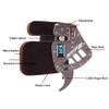 BICASTER Archery Finger Tabs Horween Cordovan Leather + Aluminum Finger Guards for Recurve Bows (Silver Grey, Small) view 3