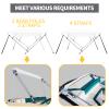 Seamander 3 Bow Marine Grade Polyester Boat Bimini Top, 600D Solution-Dyed Canvas, 4 Adjustable Nylon Straps, 2 Rear Support Poles, 13 Sizes, 10 Colors (4 Bow 8'L x 54" H x 85"-90" W,White) view 3