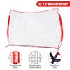ZELUS 12x 9ft Barricade Backstop, Sports Barrier Nets for Lacrosse, Basketball, Soccer, Field Hockey, Baseball and More view 3