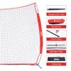 ZELUS 12x 9ft Barricade Backstop, Sports Barrier Nets for Lacrosse, Basketball, Soccer, Field Hockey, Baseball and More view 4