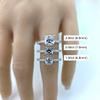 NANA Jewels Silver 7mm (2ct) Cushion Cut Pure Brilliance Zirconia Solitaire w/sides Eng Ring-Rhodium Plated-Size 9.5 view 4