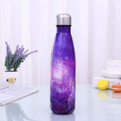DUOER 2020 Newest Hot 500ML Water Bottle Vacuum Insulated Thermal Metal Sports Chilly/Warm Cup (Color : 6)