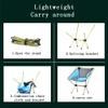 N / A Folding chairFolding Camping Chair,600D Oxford Fabric,with Storage Bag,Bearing 80kg/176lbs,for Beach, Garden, Tourism view 2