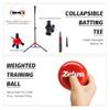 ZELUS Baseball Net Kit with Tee and Strike Zone, 5x5ft Softball Training Equipment for Hitting & Pitching, Portable Indoor Outdoor Batting Practice Net with Storage Bag and Baseball view 4