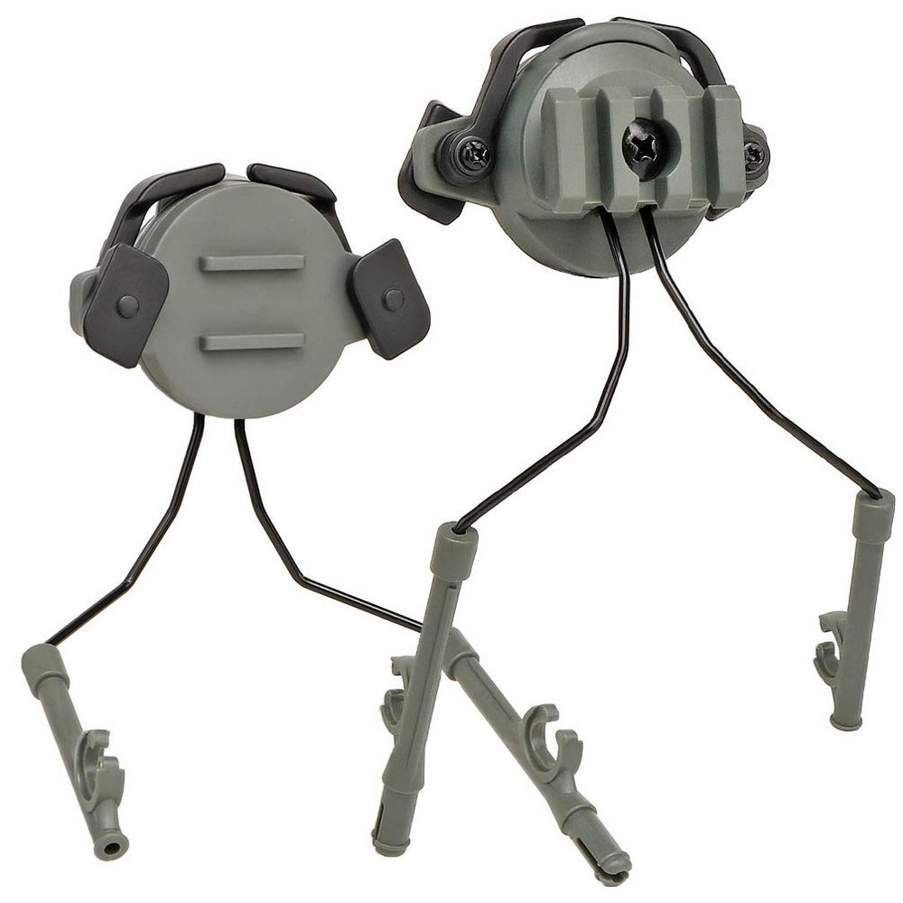 Simways Arc Rail Adaptor Tactial Helmet Rail Suspension Headset Bracket Ear Muff (Green)
