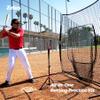 ZELUS 7x7ft Baseball Softball Practice Net | Portable Baseball Net with Tee, 2.8" 16oz Weighted Baseball and Carry Bag for Batting Hitting and Pitching view 2