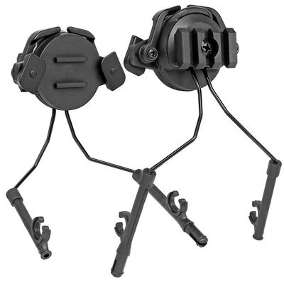 Simways Arc Rail Adaptor Tactial Helmet Rail Suspension Headset Bracket Ear Muff (Black)