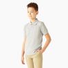 Dickies Boys' Short Sleeve Pique Polo, Heather Gray, XX-Small view 3