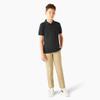 Dickies Boys' Short Sleeve Pique Polo, Black, XX-Small view 4