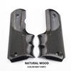 Altamont 1911 Grips - Fingergroove - Full Size 1911 Real Wood Gun Grips w. Ambi Safety fits Most Commander, Standard & Government 1911 Models - Made in USA - Silverblack - Checkered view 3