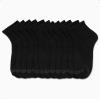 AND1 Mens Quarter Socks - 12 Pack Moisture Wicking Breathable Cushioned Athletic Performance Ankle Socks for Men (6-12.5), Size 6-12.5, Black view 3