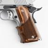 Altamont 1911 Grips - Fingergroove - Full Size 1911 Real Wood Gun Grips w. Ambi Safety fits Most Commander, Standard & Government 1911 Models - Made in USA - Walnut - Checkered view 1