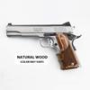 Altamont 1911 Grips - Fingergroove - Full Size 1911 Real Wood Gun Grips w. Ambi Safety fits Most Commander, Standard & Government 1911 Models - Made in USA - Walnut - Checkered view 2