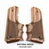 Altamont 1911 Grips - Fingergroove - Full Size 1911 Real Wood Gun Grips w. Ambi Safety fits Most Commander, Standard & Government 1911 Models - Made in USA - Walnut - Checkered view 3
