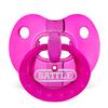 Battle Sports Binky Oxygen Football Mouthguard - Detachable Strap, Maximum Breathability, Works with Braces & No Boiling Required - Chrome Pink view 1