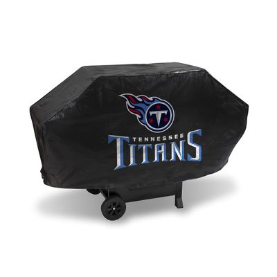 Rico Industries NFL Tennessee Titans Deluxe Grill Cover Deluxe Vinyl Grill Cover - 68" Wide/Heavy Duty/Velcro Staps