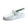 24 Hour Comfort Leslie (1805) Women's Wide Width Leather Back Strap Clogs White 5 view 1