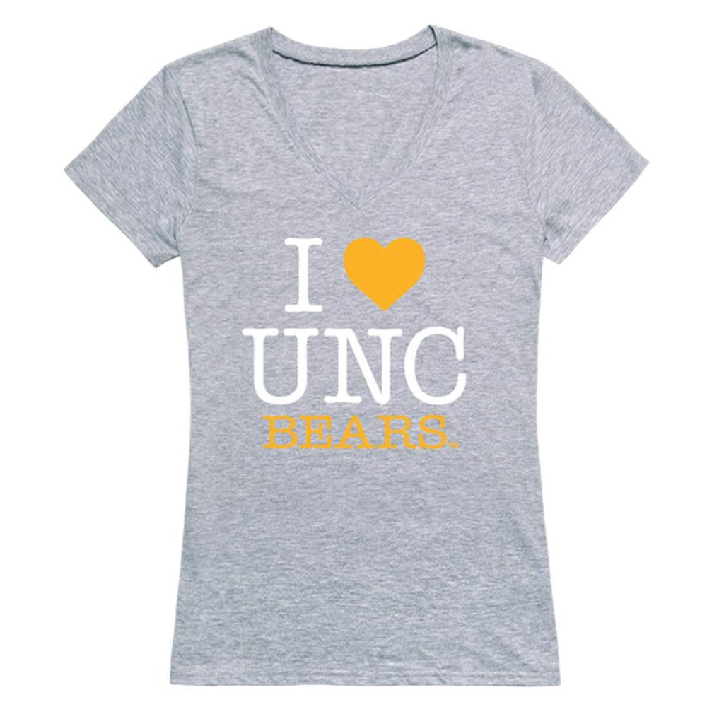 W Republic Northern Colorado Bears I Love Women's Tee, Heather Grey, X-Large - NCAA Officially Licensed Apparel