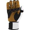 Marucci Blacksmith Full-Wrap Baseball Batting Gloves, White/Black, Adult Medium view 2