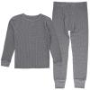Fruit of The Loom Premium Boy's Thermal Waffle Set, Heather Greystone, 14-16 view 1